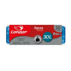 Saco de Lixo 30 Litros Reforçado Condor 30 unid