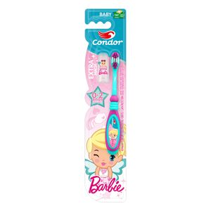 Escova Dental Extramacia Barbie Baby P com Capa Protetora