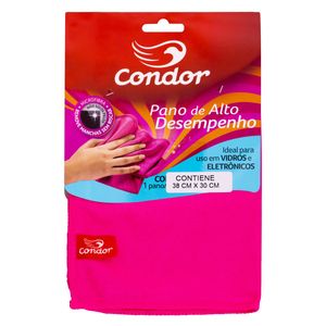 Pano Microfibra Limpa Vidros Condor 38cm x 30cm