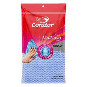 Pano Multiuso Azul Condor Antibac 5 Unidades
