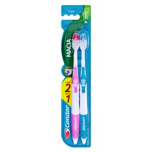 Escova Dental Macia Condor Flex Cabeça P Leve 2 Unidades Pague 1 Unidade