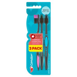 Escova Dental Macia Condor Classic Flex 3 Unidades