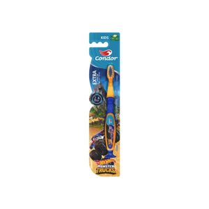 Escova Dental Extramacia Hot Wheels Monster Trucks Condor Kids Cabeça P