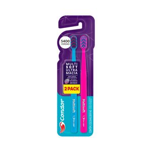Escova Dental Ultramacia Condor Multisoft Cabeça P Leve 2 Pague 1 - Cores sortidas*