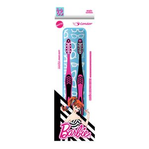 Escova Dental Macia Barbie 65 Condor 2 Unidades