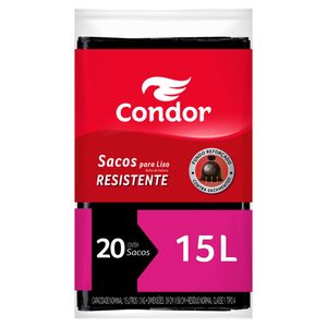 Saco para Lixo Tipo A 15l Condor 20 Unidades