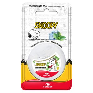 Fio Dental com Cera Menta Snoopy Condor 25m