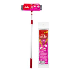 Kit Mop Limpa-Vidros Condor + 1 refil