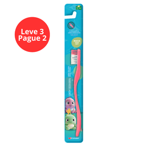 Escova Dental Infantil Macia Arredondadas Dino Condor - Leve 3 Pague 2